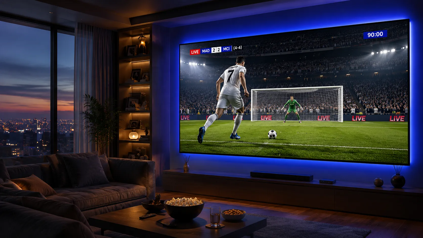 IPTV Smarters Pro player app interface showing channel list configuration and EPG setup on a streaming device